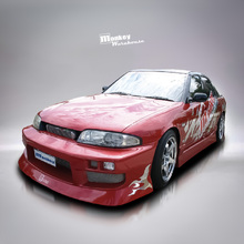 URAS NISSAN R33 SKYLINE SEDAN SIDE SKIRT BODY KIT